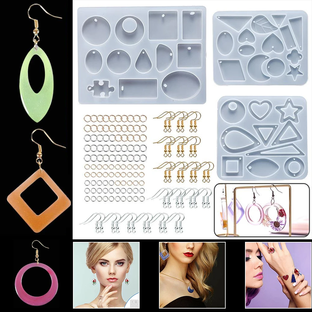 

Искусственная форма для сережек, форма для смолы, инструменты для изготовления ювелирных изделий, крючки для сережек для рукоделия, сделай ...