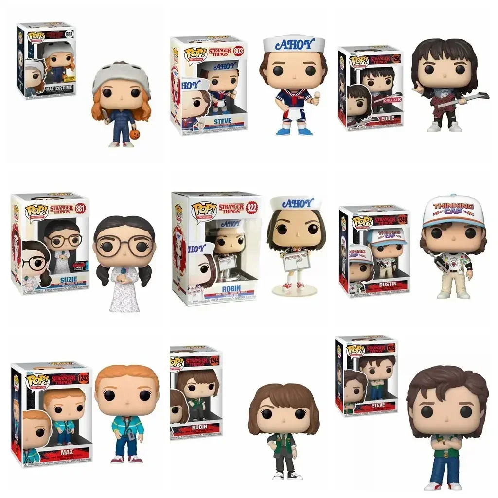 Funko pop новый 1244 # 674 РОБИН 426 WILL 552 1243 MAX 1240 DUSTIN 1245 638 STEVE 881 SUZIE 1250 EDDIE Фигурка Игрушка