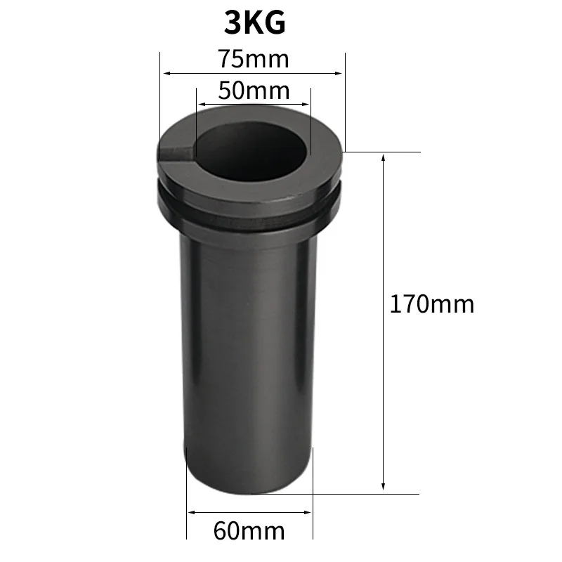

1 Piece Double Rings High Purity Graphite Cup For Melting 3kg Gold Casting Crucible With Neck ,Jewelry Goldsmith Foundry Tool
