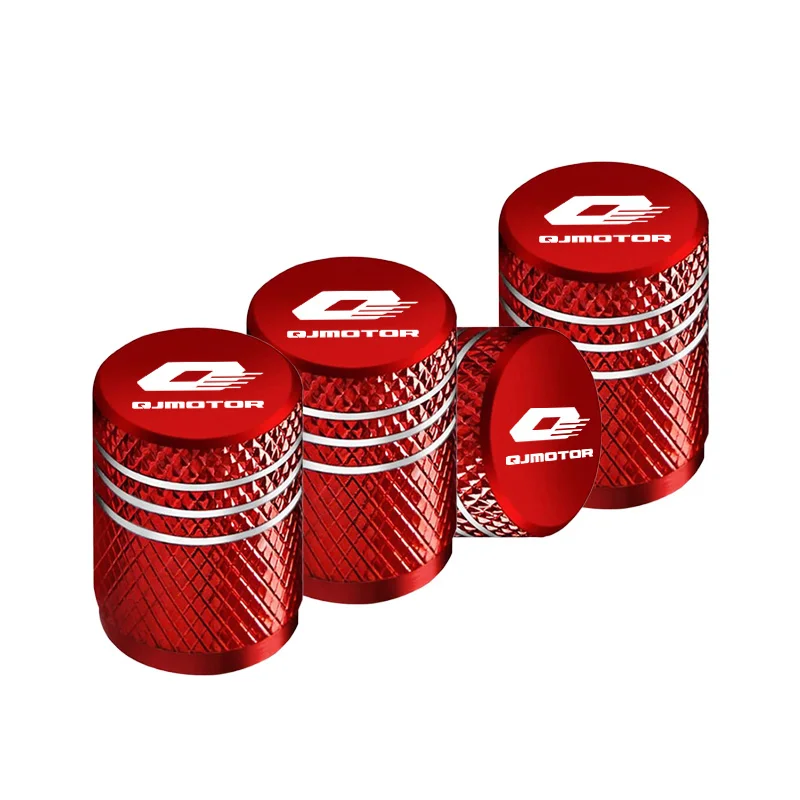 Фото Для QJMOTOR FLASH 600 SAI 550S 300S 300 AMT HONG 250 City SAI 450 4 шт. алюминиевых колпачков на ниппель мотоциклетного колеса №4