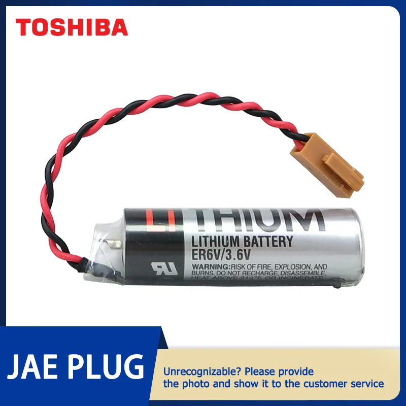 Литиевая батарея TOSHIBA ER6V 3,6 в 2000 мАч/SOCl2, подходит для промышленного сервопрограмматора Omron PLC