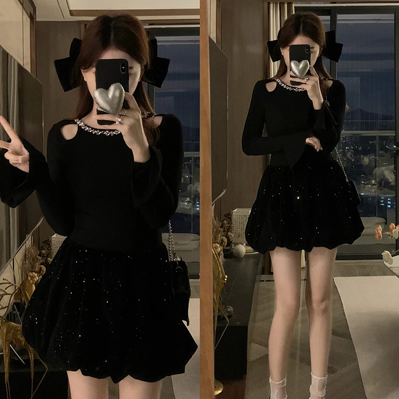 Вязаное платье Барби больших размеров милое женское Лоли на четыре сезона с