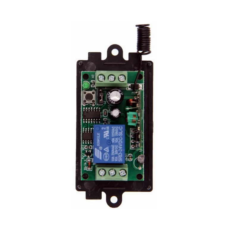 

DC 9 в 12 В 24 в 1 канал 1 канал RF беспроводной светодиодный светильник с дистанционным управлением мотор насос переключатель системы приемник, 315/433 МГц