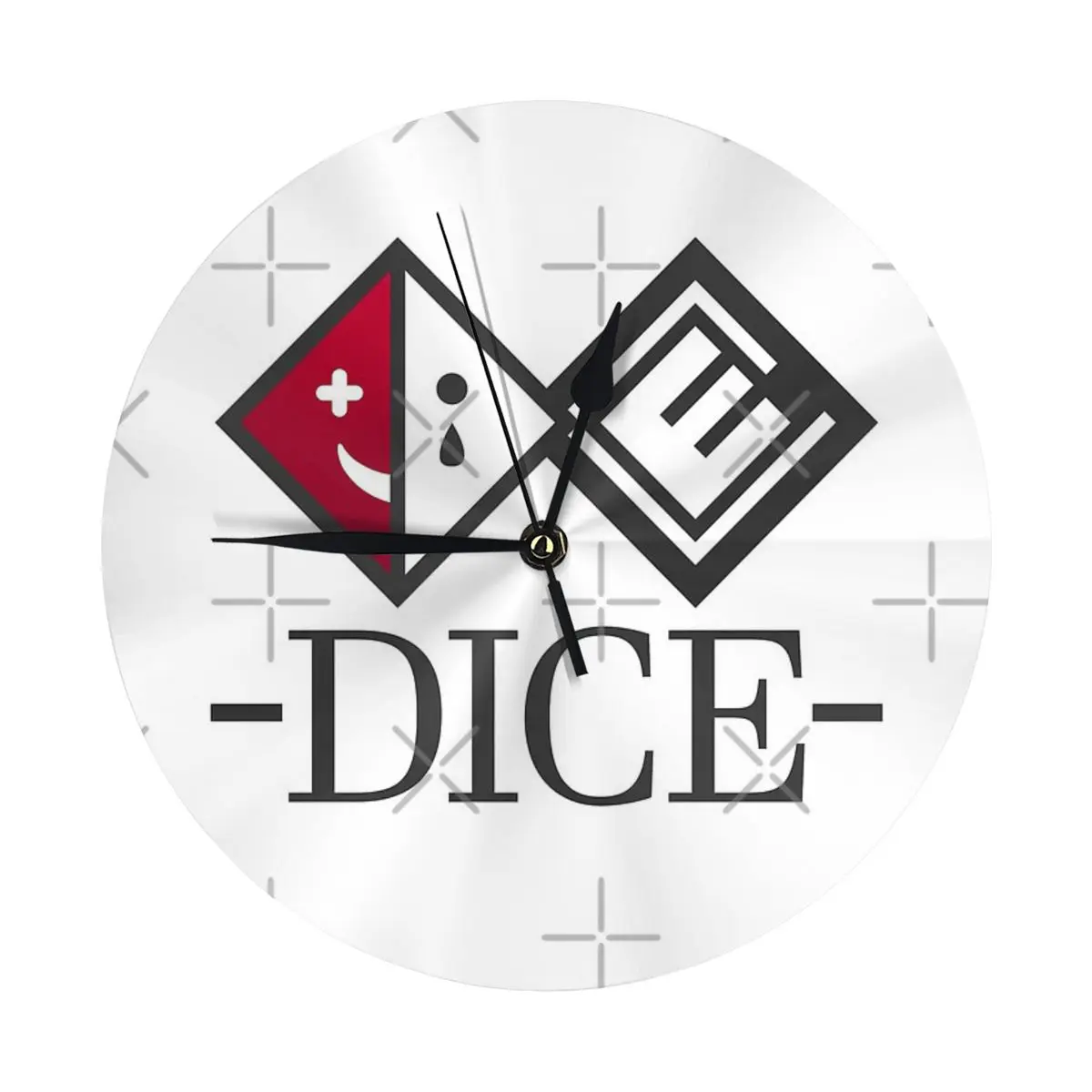 Фото D I C E настенные часы с логотипом, украшение для комнаты, круглые часы, необходимые украшения №1