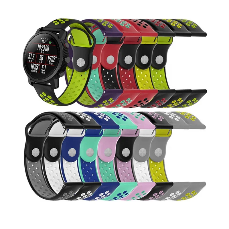 

Силиконовый ремешок для браслета Xiaomi HuaMi Amazfit 2/2S Stratos, сменный Браслет для смарт-часов