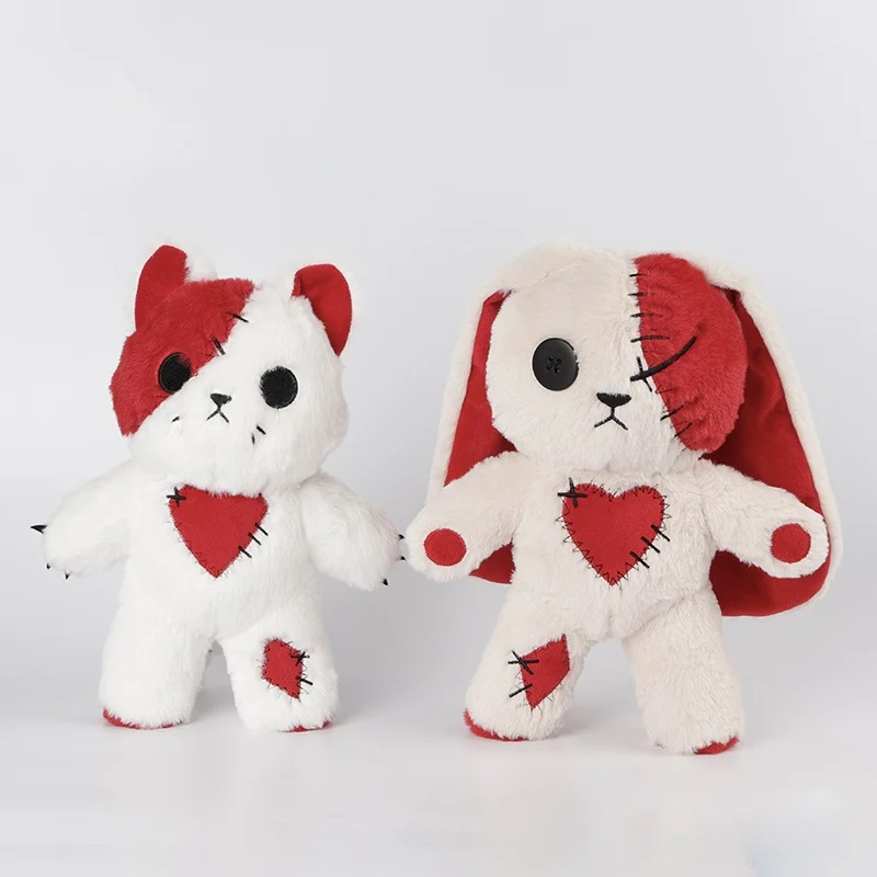 

30cm Love Rabbit Love Kitten Plush Toys Cute Soft Stuffed Cartoon Bunny Cat Dolls For Kid Birthday Gift
