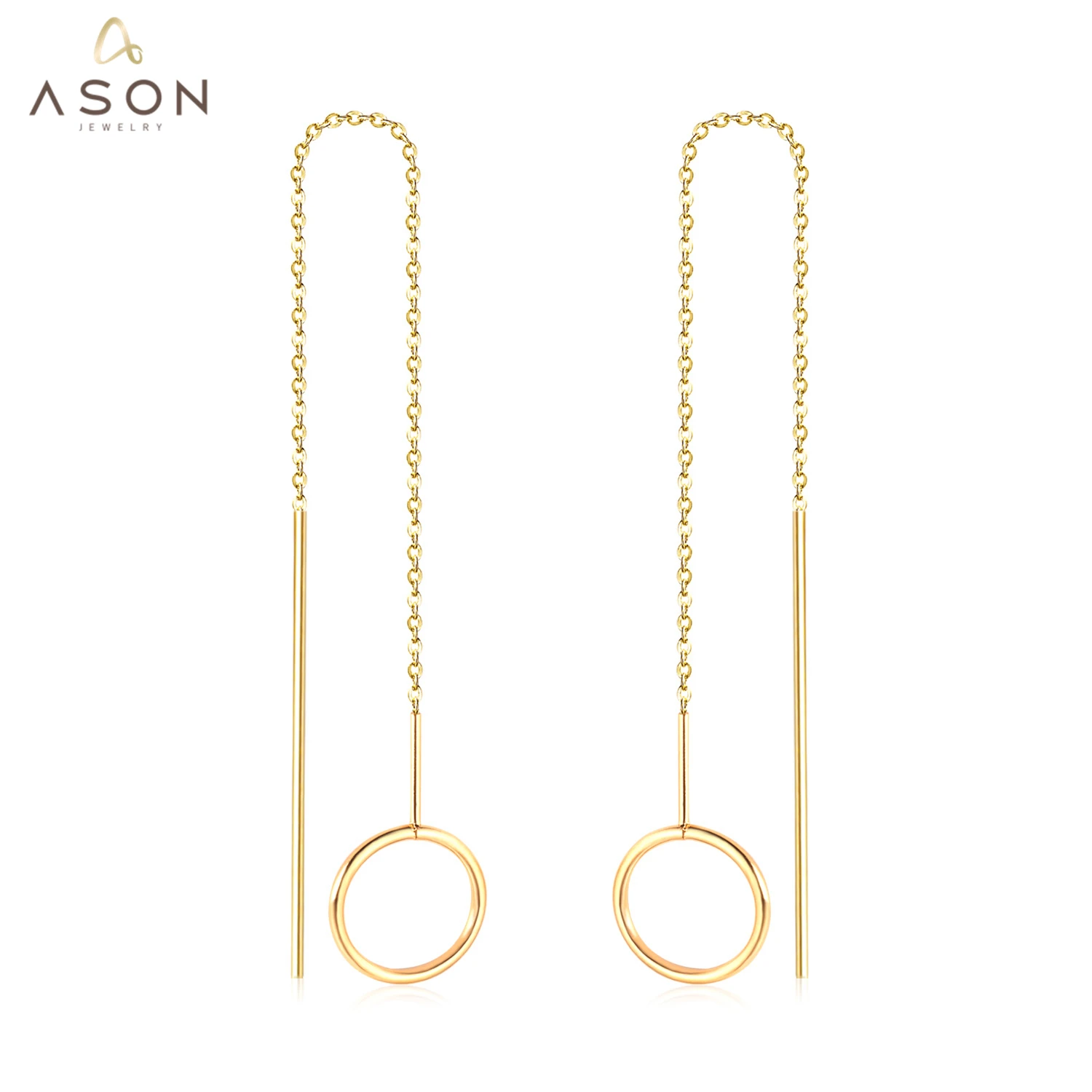 Женские серьги-подвески ASONSTEEL круглые серьги в Корейском стиле с кисточками