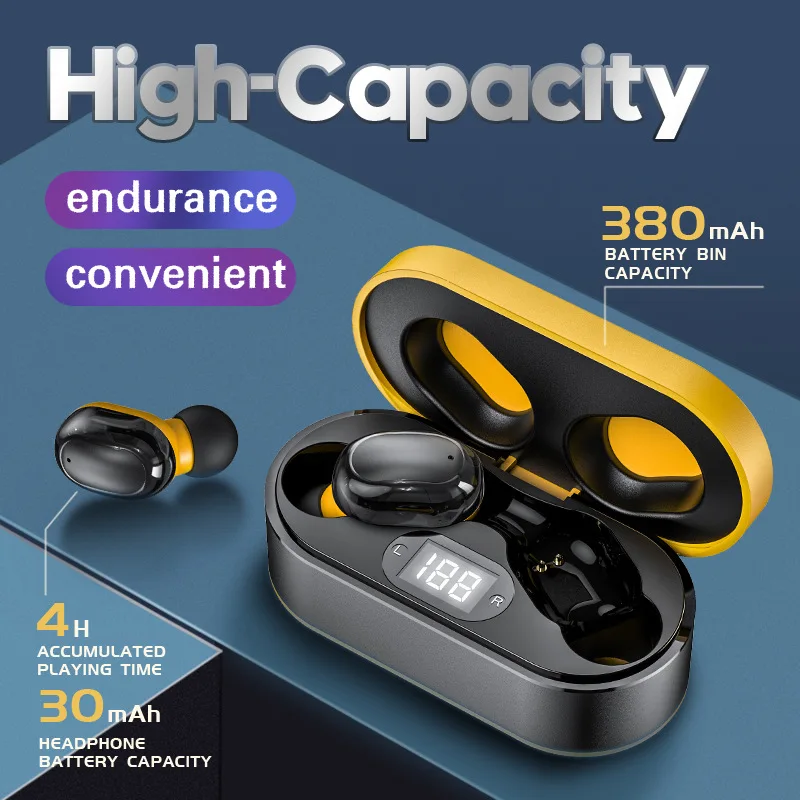 

Gaming Headset Tws Wireless Bluetooth Bass Touch Delay Earbuds High-Definition Noise-Cancelling In-ear Sports Surround Earphone