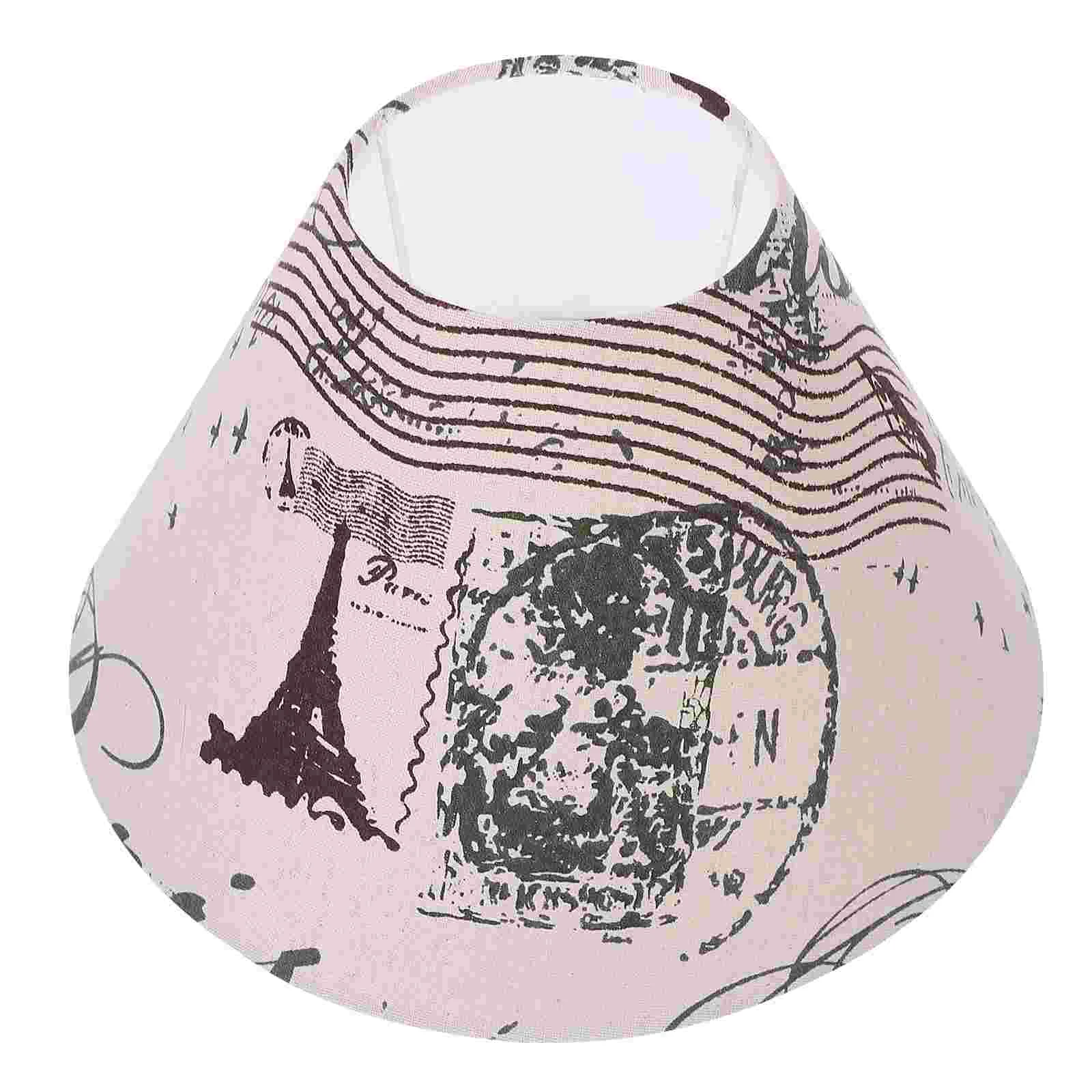 

Lamp Shade Lampshade Printed Table Light Cover Fabric Shad Bell Linen Wall Hanging Golden Replacement Royal Floor Corner Cloth