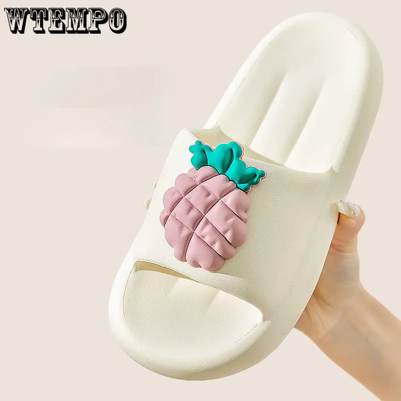 WTEMPO Fashion Slippers Non-slip Sandals Summer Slide Shoes EVA Outdoor Home Beach Soft Thick Platform Flip Flops Dropshipping