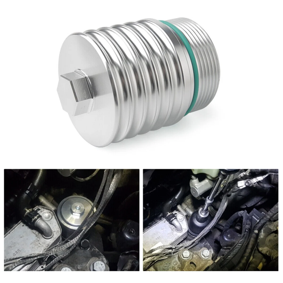 DQ250 Алюминиевая крышка корпуса масляного фильтра коробки передач для VW Audi 02E 305045