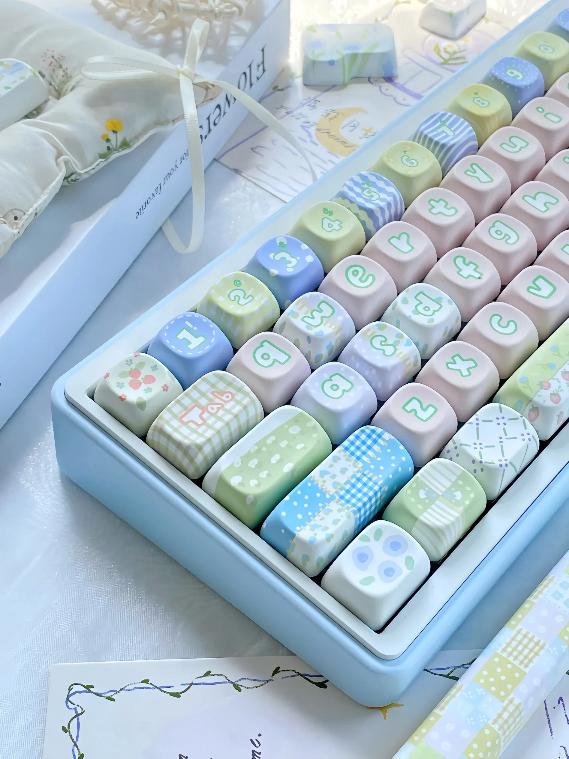 Колпачки для клавиш Alice милые колпачки MOA 140 PBT индивидуальный подарок сублимация