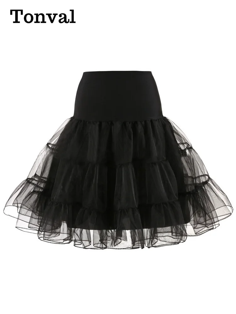 Женская винтажная юбка-пачка Tonval плиссированная юбка в стиле ретро 50-х годов