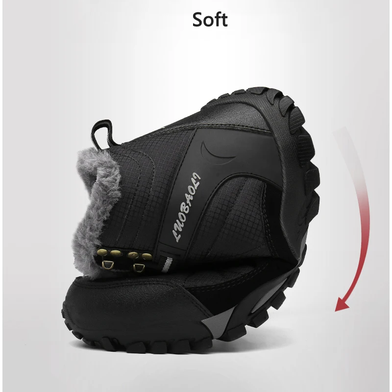 Xiaomi SALUDAS Winter Hiking Shoes Women Mountain Camping Trekking Sneakers Men Outdoor Work Hunting Shoes Waterproof Warm Boots