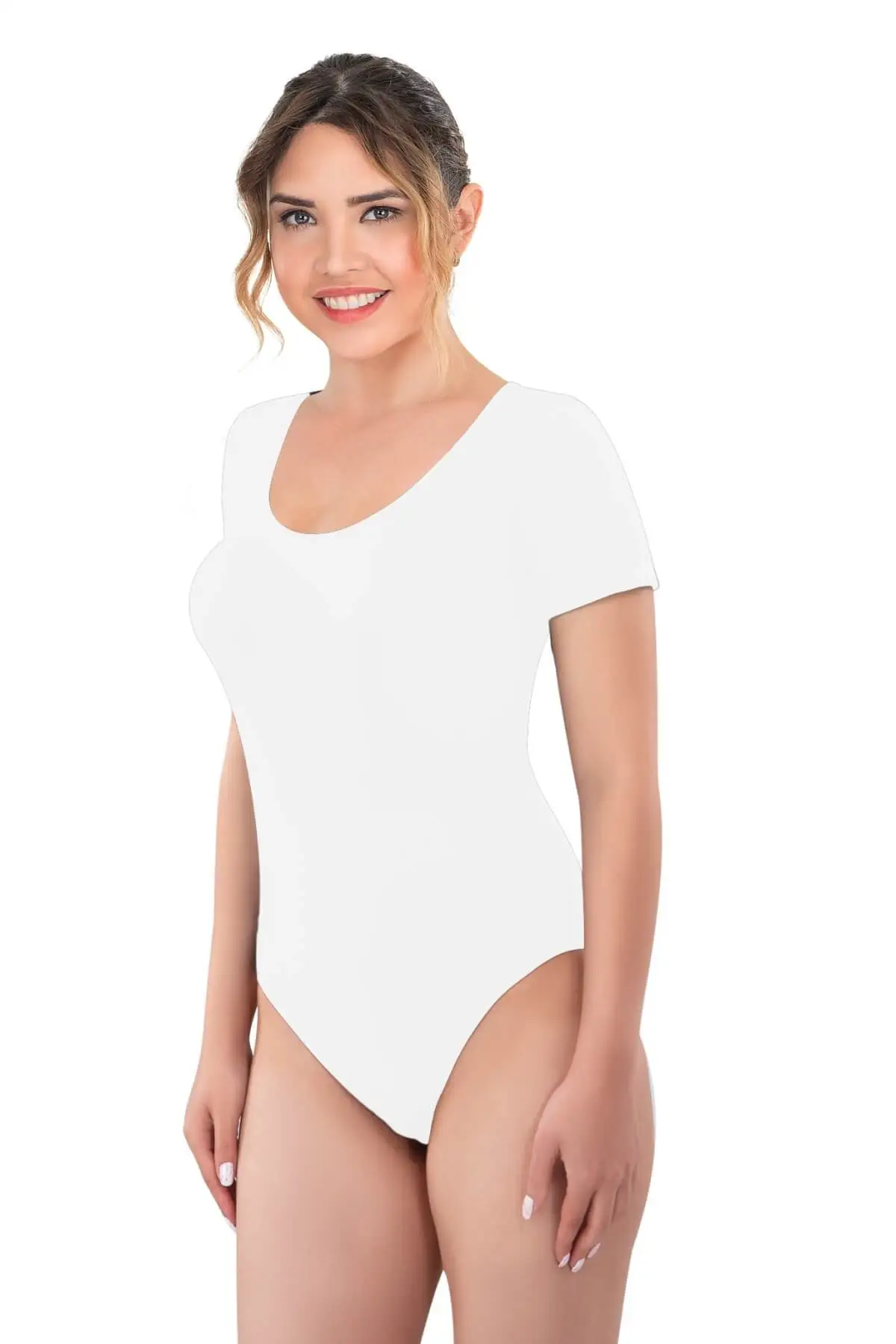 

Women's Bodysuit White 1926 Soft Half Sleeve jumpsuit jumpsuit Sexy Sheath Skinny Summer Streetwear Outfits Overalls