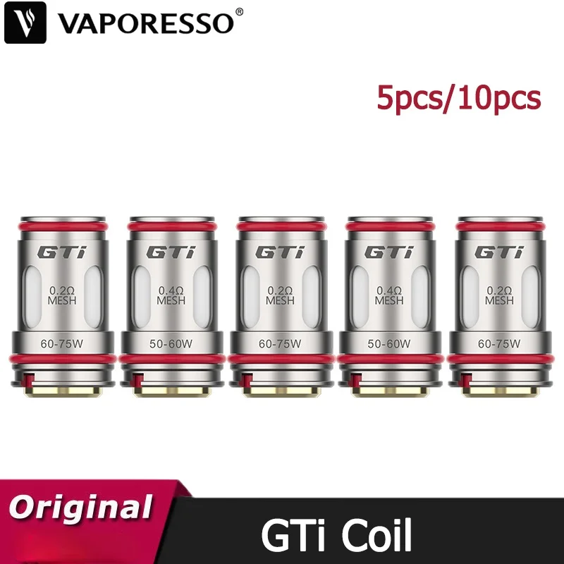 5pcs/10pcs Vaporesso GTi Mesh Coil 0.2ohm 0.4ohm For iTank | Cable Winder