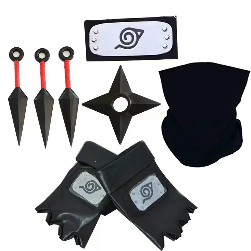 Фото Аниме Наруто Костюмы Аксессуары для косплея Оружие Ниндзя Сумка Kunai Shuriken Опора Акацуки Какаши Фигурка Подарочный костюм №5