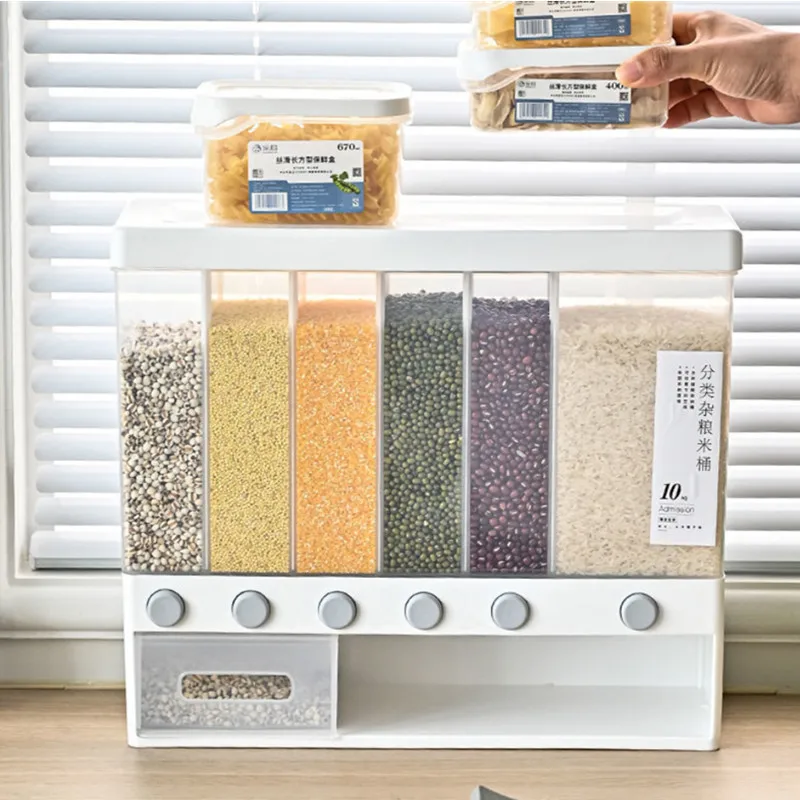

Proof Insect Division Storage Bucket Storage Grain Dispenser And Disp Box Moisture Seal Kitchen Whole Cereal Home Rice Rice
