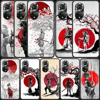 hot japanese anime samurai phone case for huawei p smart 2021 y5 y6 y7 y9 honor 50 20 pro 10 10i 9 9x y9s 8 8a 8x 8s 7s cover