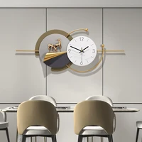 New Modern Design Wall Clock Living Room Dining Room Decorative Fashion Simple Iron Art Mute Home Decor Clock