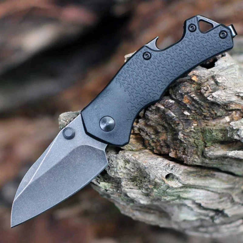 Тактический Складной Нож KS 8337 Craze BlackWash 8Cr13Mov Tanto Blade Открывалка Для Бутылок Из