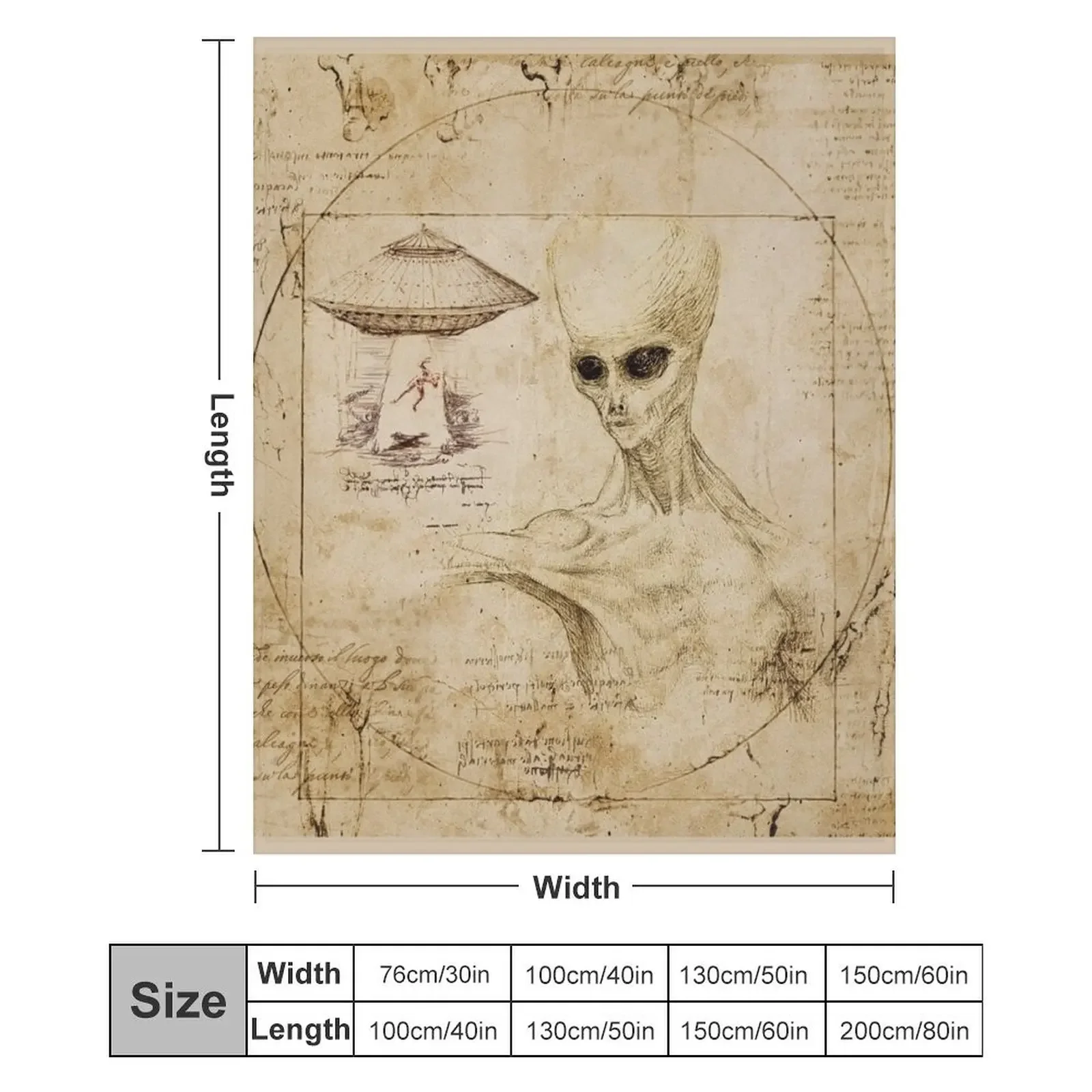 Плед DaVinci Grey Alien