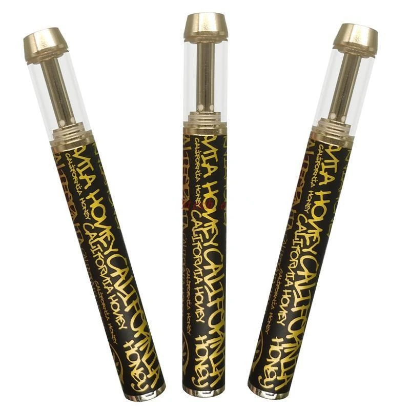 

10 шт. California Honey Vape Pen Kit 550 мАч аккумуляторная батарея 0,8 мл керамические картриджи с круглым наконечником тележки с usb-портом для зарядки