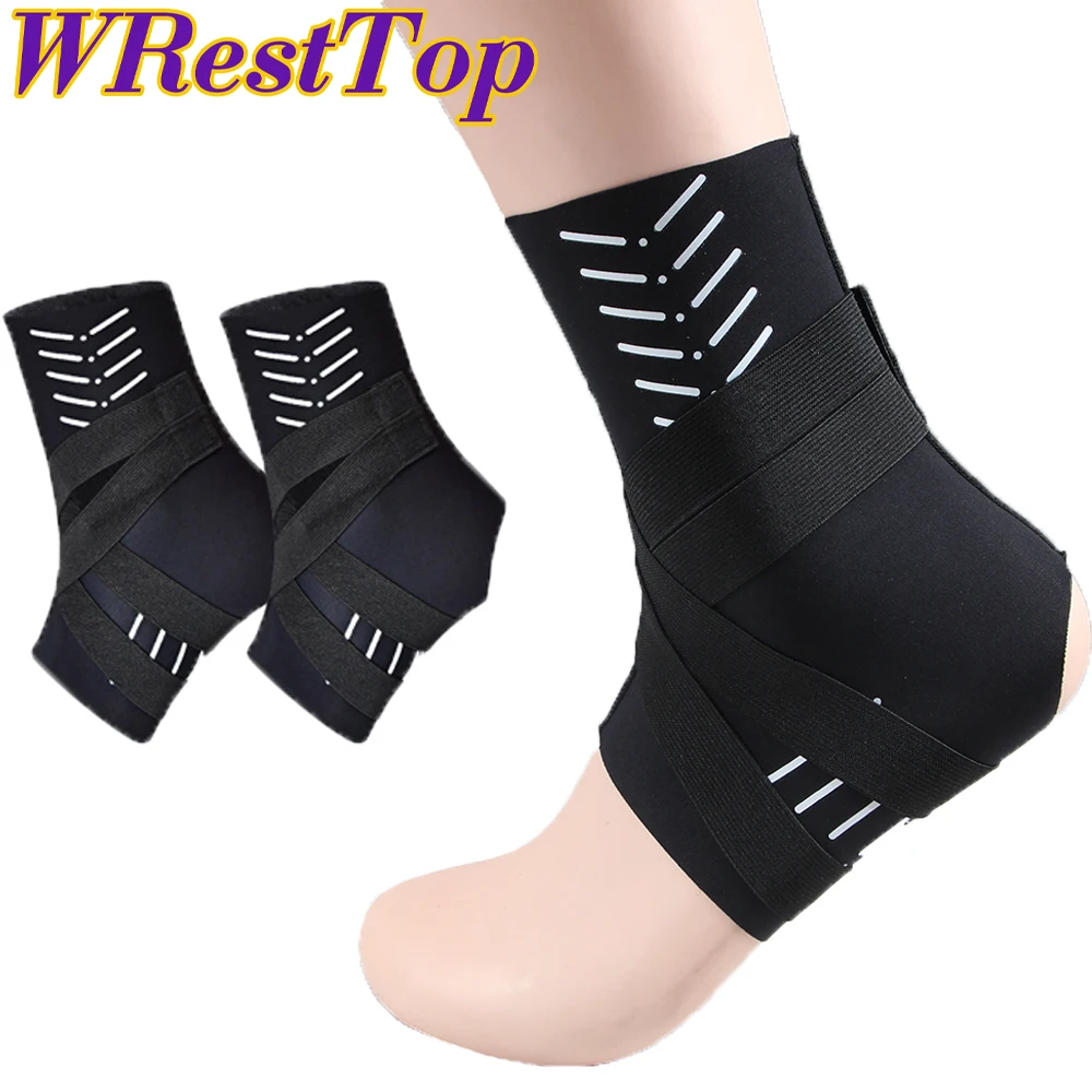 

1Pair Adjustable Ankle Brace for Women and Men, Heel Protector Compression Ankle Sleeve Support for Plantar Fasciitis Relief