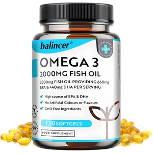 Imported Fish Oil Supplements - Supports Joint, Eye, Heart & Vascular Health - Immune System Support, Prevent