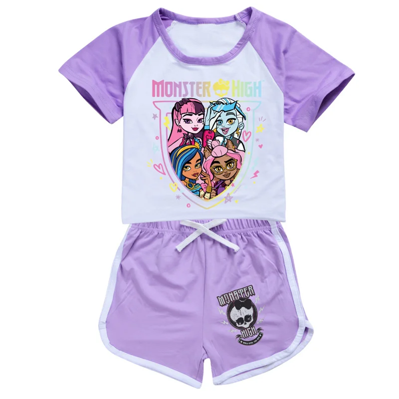 Женский популярный комплект одежды Monster High детская спортивная одежда для