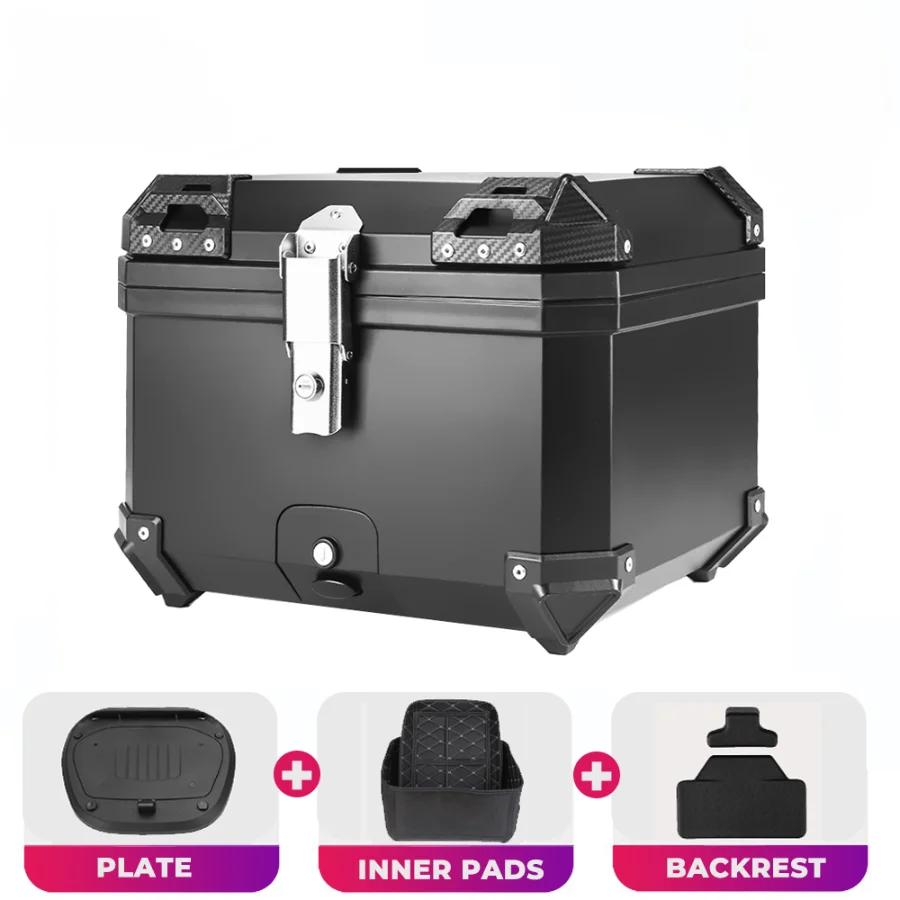 

Motorcycle Accessories 45L Aluminum Tail Rear Top Box Universal Luggage Storage Tool Case Scooter Equipaje Topcase Moto for BMW