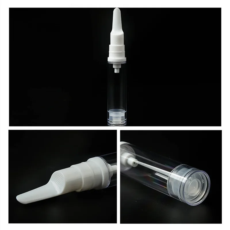 

10pcs/Lot 5ml 8ml 12ml 15ml AS Eye Cream Vacuum Bottle Transparent Refillable Bottle Sample Jar Empty Cosmetic Makeup Containers