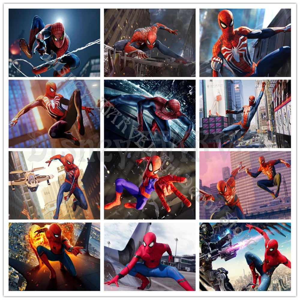 

Superhero Diamond Painting Spiderman Marvel Avengers Hobby Art Diy Full Square/round Embroidery Mosaic Cross Stitch Home Decor