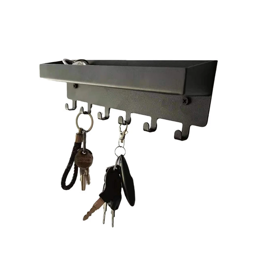 

Hook Shelf Multifunctional Key Hanger Rack Decorative Load-bearing Sundries Storage Entryway Office Home Bedroom