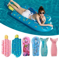 pvc summer inflatable foldable floating row swimming pool water hammock air mattresses bed beach water sports lounger chair