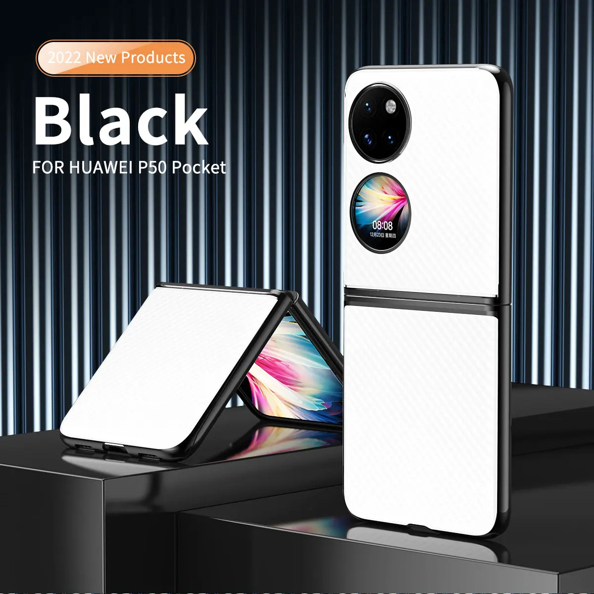 

For Huawei P50 Pocket Phone Case Luxury plating phantom Covers Cases For Huawei P50 Pocket Protective Shockproof Coque