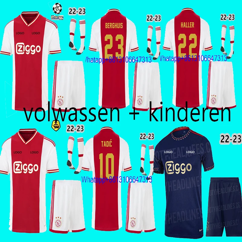 

aldult kids kit 22/23 BERGHUIS TADIC KUDUS ANTONY ajaxEs tshirt 3rd 2021 2022 2023 third kit shirt