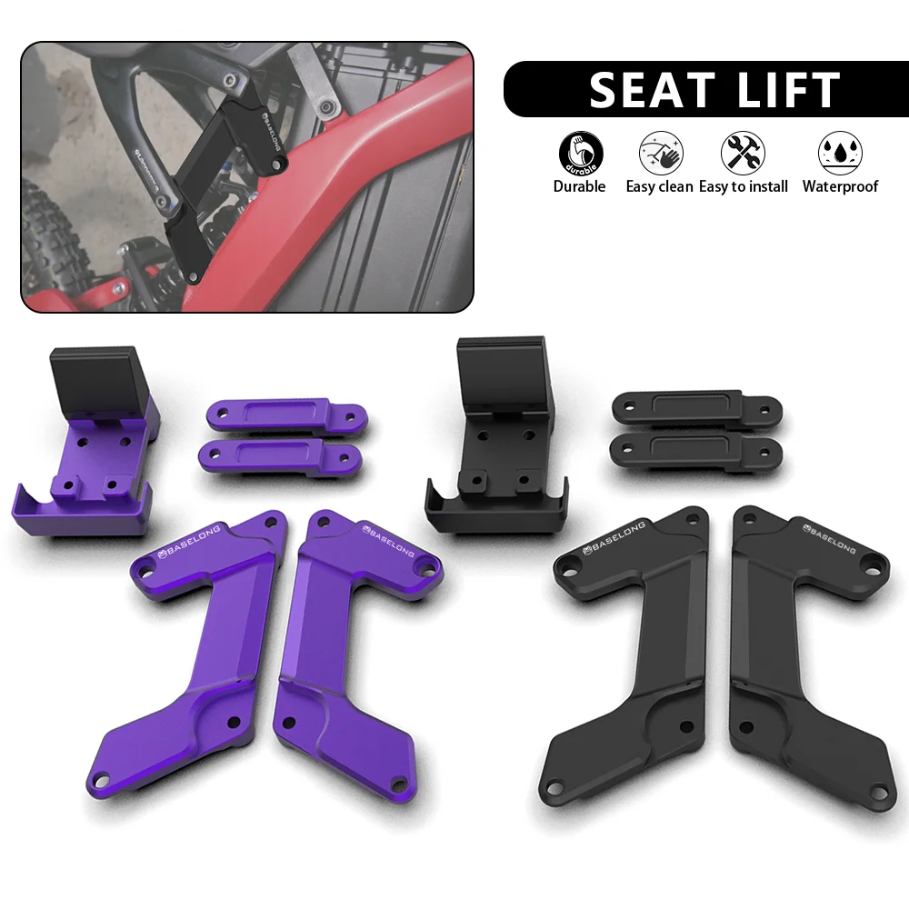 Мотоциклетные алюминиевые легкие удлинители сидений с ЧПУ для Sur Ron Sur-Ron Light Bee X S L1