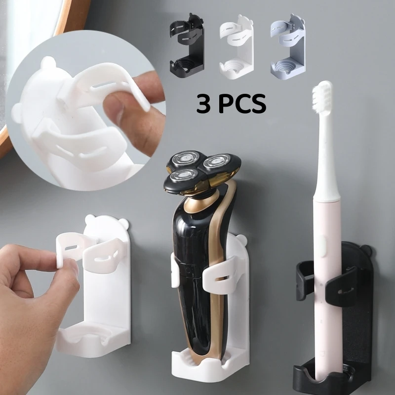 Holder Traceless Wall-mounted Stand Rack Electric Toothbrush Holder Men Razor Shelf  Bathroom Accessories