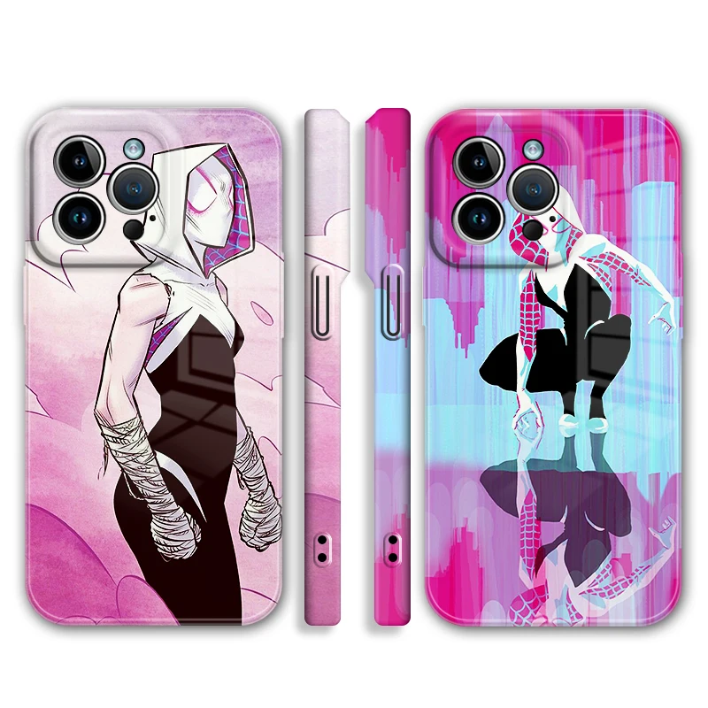 

Marvel Spiderman Super Hero For iPhone 14 13 12 Mini 11 XS Pro Max X XR 8 7 6 Plus SE 2020 Feilin Phone Case Hard Cover