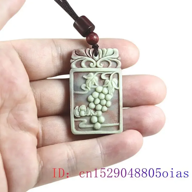 Нефритовая летучая мышь подвеска камень ожерелье настоящий винтажный подарок