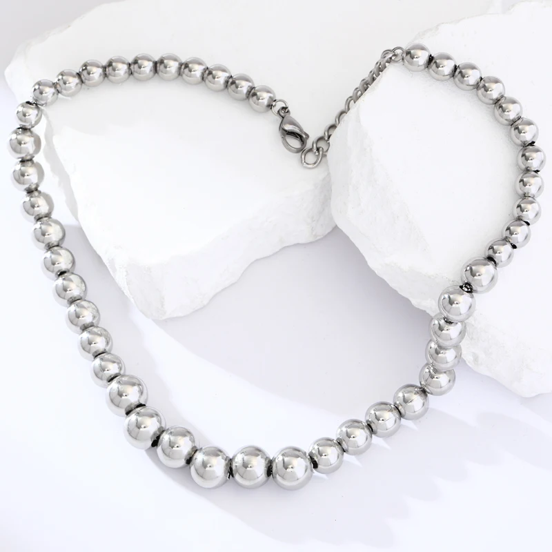 Ожерелье EILIECK из нержавеющей стали 316L с большим Цирконом для женщин модная