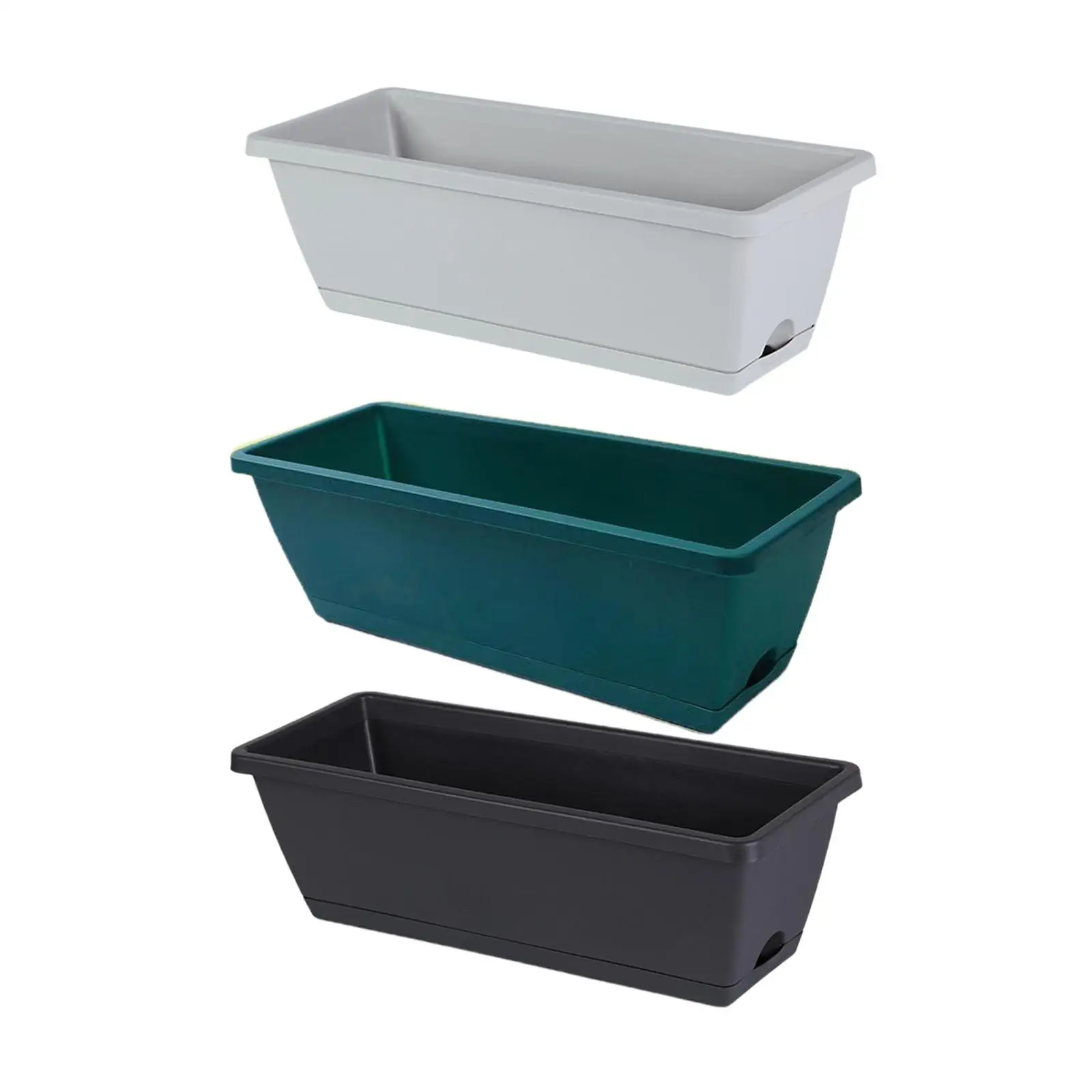 2 шт. оконная коробка прямоугольный плантатор с дренажными отверстиями