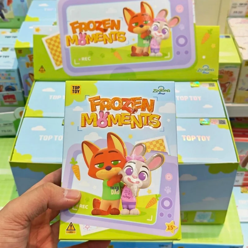 Фото Новинка! Оригинальные коллекционные фигурки Toptoy Zootopia Джуди и Ник из серии Frozen Moment в слепых коробках. Модели-украшения. Игрушки-сюрпризы. №1