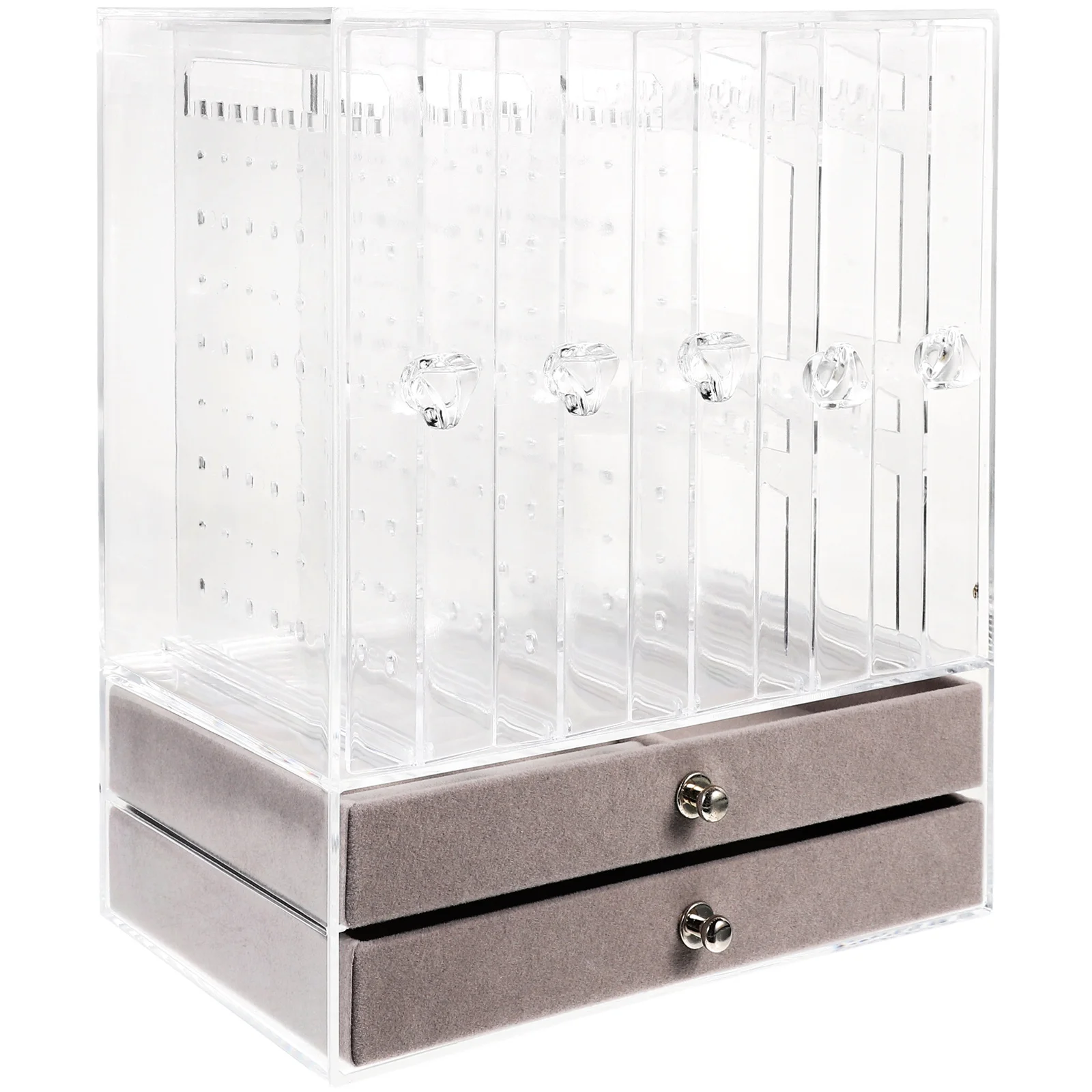 

Plastic Storage Drawer Storage Case Earrings Container Household Home Supply Desktop Organizer