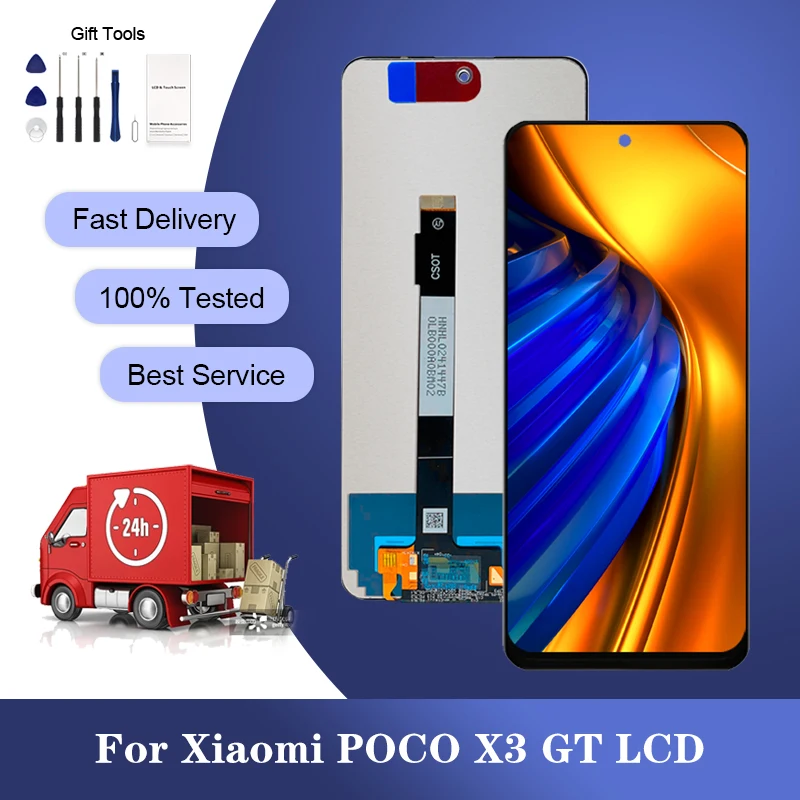 

6.6 Inch 21061110AG Screen For Xiaomi POCO X3 GT Lcd Touch Panel Digitizer Assembly For POCO X3GT Display Free Ship Wholesale