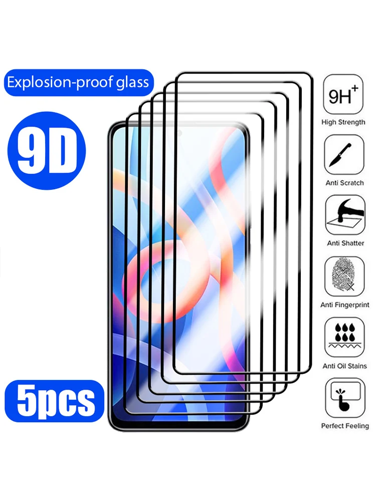 

Защитная пленка для экрана Redmi Note 12 11 10 9 8 Pro Plus 5G 11S 10S 9S, закаленное стекло для Redmi 10 9 9A 9C 10C A1 Plus K60 Pro, 5 шт.