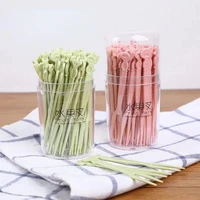 50 pieces of disposable creative cutlery cute fruit dessert fork home table accessories