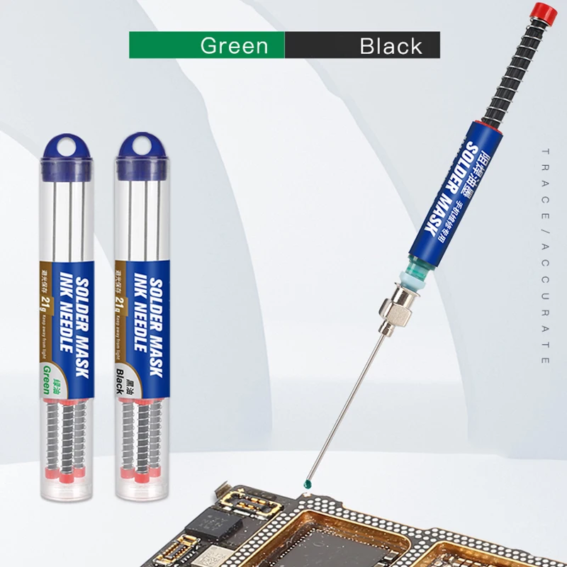 

3Pcs/lot MECHANIC UV Solder Mask Ink Black Green Oil Syringe Welding Fluxes BGA PCB Motherboard Paint Prevent Corrosive Arcing