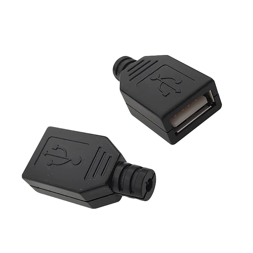 5 комплектов разъемов USB 2.0 вилка типа папа-мама 4-контактный адаптер в сборе